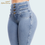 Thumbnail: Fashion Thin Leg Elastic Jeans Women High Waist Skinny Denim Pants Oversize Trou