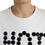 Thumbnail: White Cotton Black HOT Crystal Top T-shirt