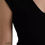 Thumbnail: Black Viscose Sleeveless Bodycon Midi Dress