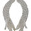 Thumbnail: White Crystal Elbow Length Cotton Tulle Gloves