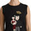 Thumbnail: Black Silk DG Family Crystal Sleeveless Top