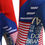 Thumbnail: Red Blue Stretch Sock Style Ankle Boots Logo Shoes