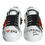 Thumbnail: White Leather Floral Studded Sneakers Shoes