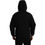 Thumbnail: Black Cotton Hooded Logo Bomber Jacket