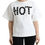 Thumbnail: White Cotton Stretch Black HOT Crystal T-shirt