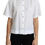 Thumbnail: White Cotton Decorative Button Collared Top