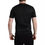 Thumbnail: Black Buttoned Roundneck Short Sleeve T-shirt