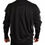 Thumbnail: Black Logo Crewneck Long Sleeve Pullover Sweater
