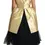 Thumbnail: Gold Polyester Sleeveless A-line Tulle Dress