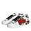 Thumbnail: White Leather Floral Studded Sneakers Shoes