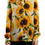 Thumbnail: White Sunflower Silk Ascot Collar Blouse Top