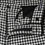 Thumbnail: Black White Houndstooth Cropped Wide Leg Pants