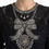Thumbnail: Black Nylon Lace Embellished Sheath Dress