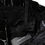 Thumbnail: Black Polyester Ruched Coated Mini Dress
