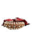 Thumbnail: Red Gold Crystal Fur Headset Audio AUX Headphones