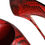 Thumbnail: Red Leather Stiletto High Heels Pumps Shoes