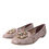 Thumbnail: Pink Lace Crystal Ballet Flats Loafers Shoes