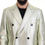 Thumbnail: Gold Viscose Long Double Breasted Jacket