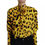 Thumbnail: Yellow Leopard Print Long Sleeves Top Blouse