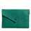 Thumbnail: Green Leather Handbag Clutch Mini Purse Pouch Tablet Case