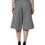 Thumbnail: Black White Houndstooth Cropped Wide Leg Pants
