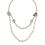 Thumbnail: Gold Chain Brass Floral Layered Crystal Pearl Necklace