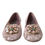 Thumbnail: Pink Lace Crystal Ballet Flats Loafers Shoes