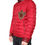 Thumbnail: Red Quilted Bomber Gold Crown Logo Jacket