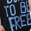Thumbnail: Black Cotton Born To Be Free Sleeveless T-shirt