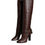 Thumbnail: Brown Leather Gold Tone Logo High Boots Shoes