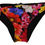 Thumbnail: Black Floral Print Swimsuit Bikini Bottom Swimwear