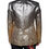 Thumbnail: Gold Jacquard Single Breasted Dress Blazer