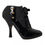 Thumbnail: Black Jersey Stretch Ankle Boots Shoes