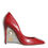 Thumbnail: Red Patent Leather Faux Pearl Heels Pumps Shoes