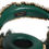 Thumbnail: Green Gold Crystal Fur Headset Audio AUX Headphones