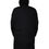 Thumbnail: Black Hooded Parka Cotton Trench Coat Jacket