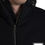 Thumbnail: Black Cotton Hooded Logo Bomber Jacket