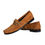 Thumbnail: Brown Velvet Leather Logo Mocassin Slip On Shoes
