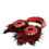 Thumbnail: Red Gold Crystal Fur Headset Audio AUX Headphones