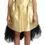 Thumbnail: Gold Polyester Sleeveless A-line Tulle Dress