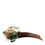 Thumbnail: Brown Plastic Crystal Floral Women Hair Comb