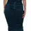 Thumbnail: Silk Blend Blue Satin Fitted Strapless Dress