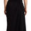 Thumbnail: Black Silk Stretch Strapless Sheath Midi Dress