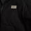 Thumbnail: Black Cotton Hooded Logo Bomber Jacket