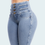 Thumbnail: Fashion Thin Leg Elastic Jeans Women High Waist Skinny Denim Pants Oversize Trou