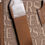 Thumbnail: Brown Top Handle Jacquard Leather Logo Crossbody Tote Bag