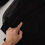 Thumbnail: Black Polyester Crewneck Men Pullover Sweater