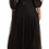 Thumbnail: Black Crystal Floral Maxi Ball Gown Dress