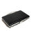 Thumbnail: Black Leather Silver Frame Clutch Mini Crossbody Bag