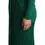 Thumbnail: Dark Green Viscose Long Sleeve Midi Dress
